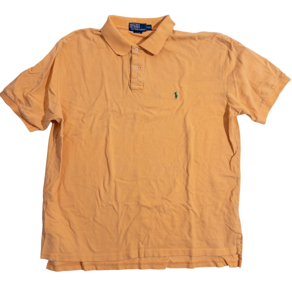 Polo Ralph Lauren Mens XXXL Orange Cotton Pique Short Sleeve Polo Shirt Logo